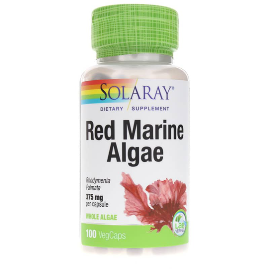 Solaray Red Marine Algae 375 Mg 100 Veg Capsules