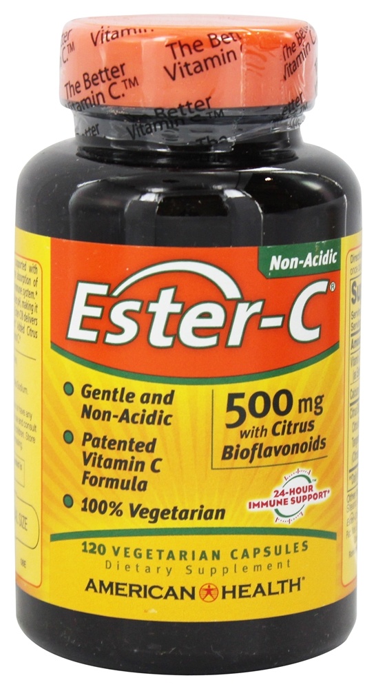 American Health - Ester-C with Citrus Bioflavonoids 500 mg. - 120 Vegetarian Capsules