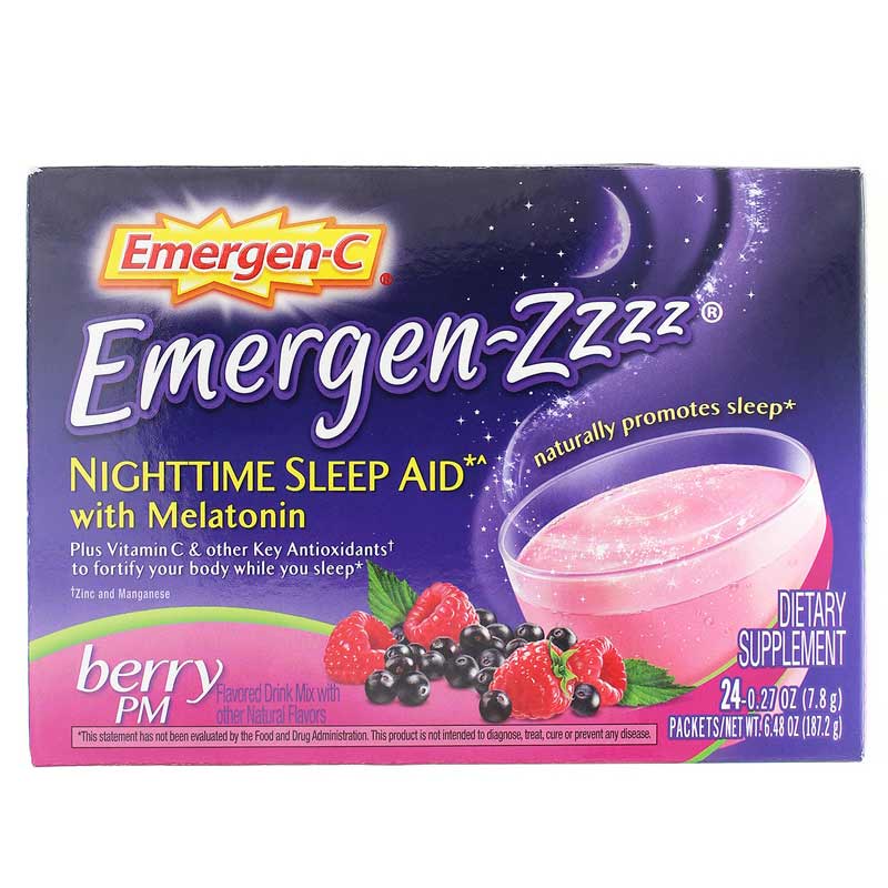 Alacer Corp Emergen-C ZZZ Berry PM 24 Packets