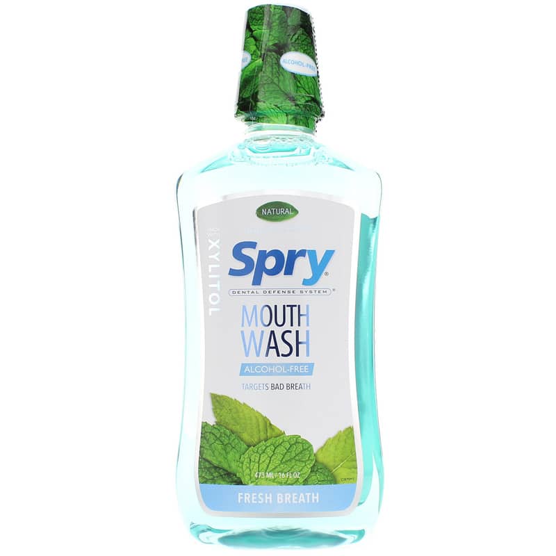 Xlear Spry Mouth Wash Alcohol-Free Mountain Mint 16 Oz