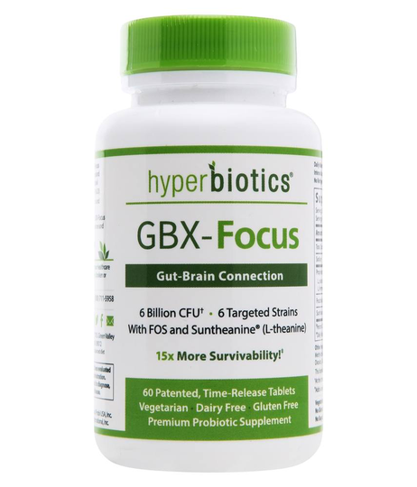 Hyperbiotics - GBX-Focus Gut-Brain Connection 6 Billion CFU - 60 Tablet(s)