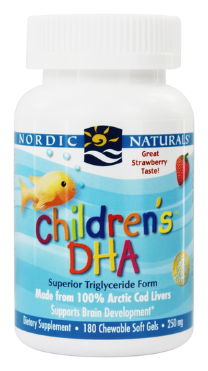 Nordic Naturals - Children's DHA Strawberry 250 mg. - 180 Chewable Softgels