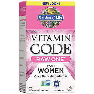Vitamin Code Raw Whole Food Multivitamin for Women - Once Daily (75 Vegetarian Capsules)