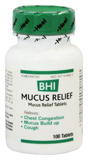 BHI/Heel - Mucus Relief - 100 Tablets Formerly Bronchitis
