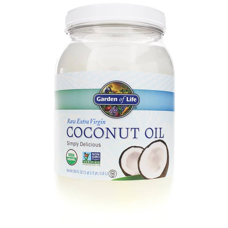Garden of Life Raw Extra Virgin Coconut Oil Organic in Plastic Container 56 Oz