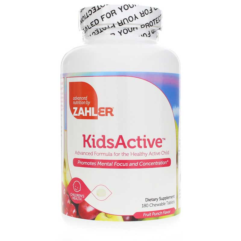Zahler KidsActive Tablets 180 Chewable Tablets