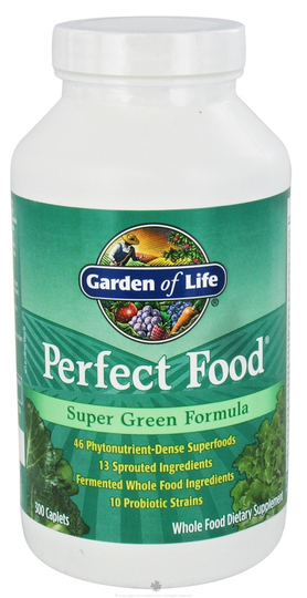 Garden of Life - Perfect Food Super Green Formula - 300 Vegetarian Caplet(s)