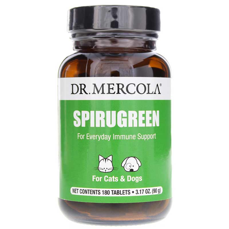 Dr. Mercola Spirugreen for Cats and Dogs 180 Tablets