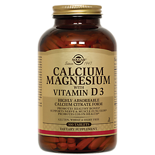 Calcium Magnesium with Vitamin D3 - Highly Absorbable (300 Tablets)