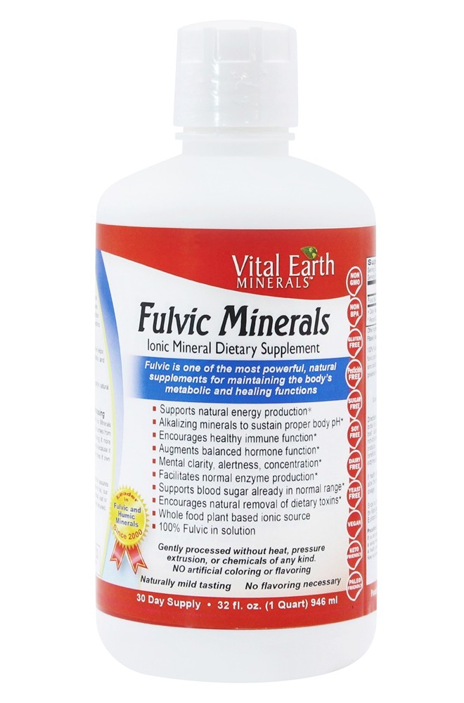 Vital Earth - Fulvic Minerals Ionic Mineral Supplement - 32 fl. oz.