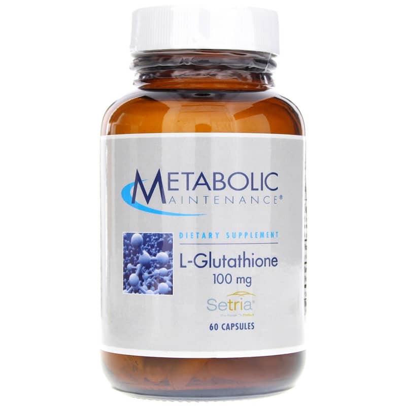 Metabolic Maintenance L-Glutathione 100 Mg (Reduced) 60 Capsules