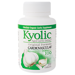 Kyolic Aged Garlic Extract Cardiovascular Formula 100 - 600 MG (200 Tablets)
