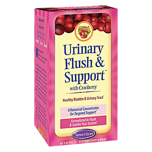 Urinary Flush & Support with Cranberry - 8 Botanical Concentrates for Healthy Bladder & Urinary Tract (60 Capsules)