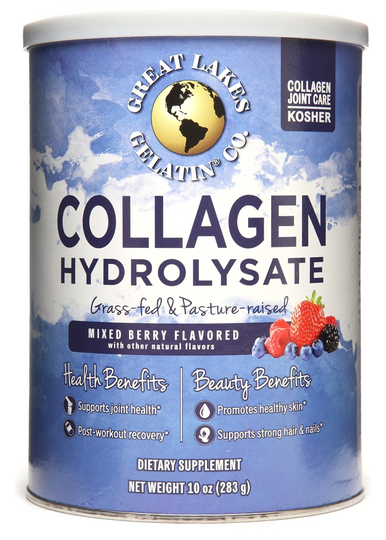Great Lakes - Collagen Hydrolysate Powder Mixed Berry Flavored - 10 oz.