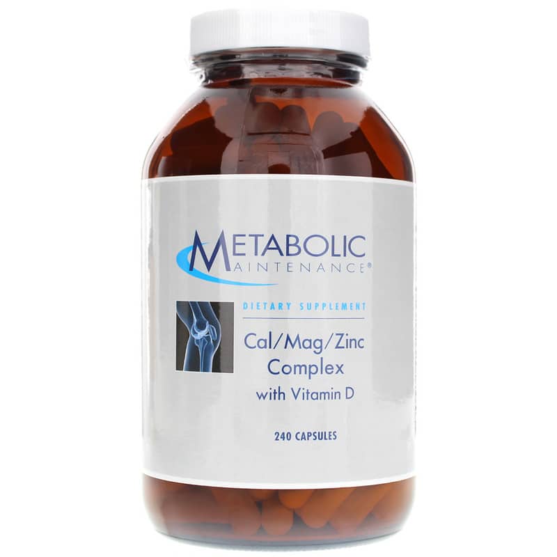 Metabolic Maintenance Cal/Mag/Zinc Complex with Vitamin D 240 Capsules