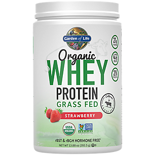 Grass-Fed Organic Whey Protein - Strawberry (13.88 oz. / 12 Servings)