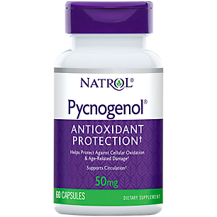 Pycnogenol Antioxidant - Standardized Pine Bark Extract - 50 MG (60 Capsules)