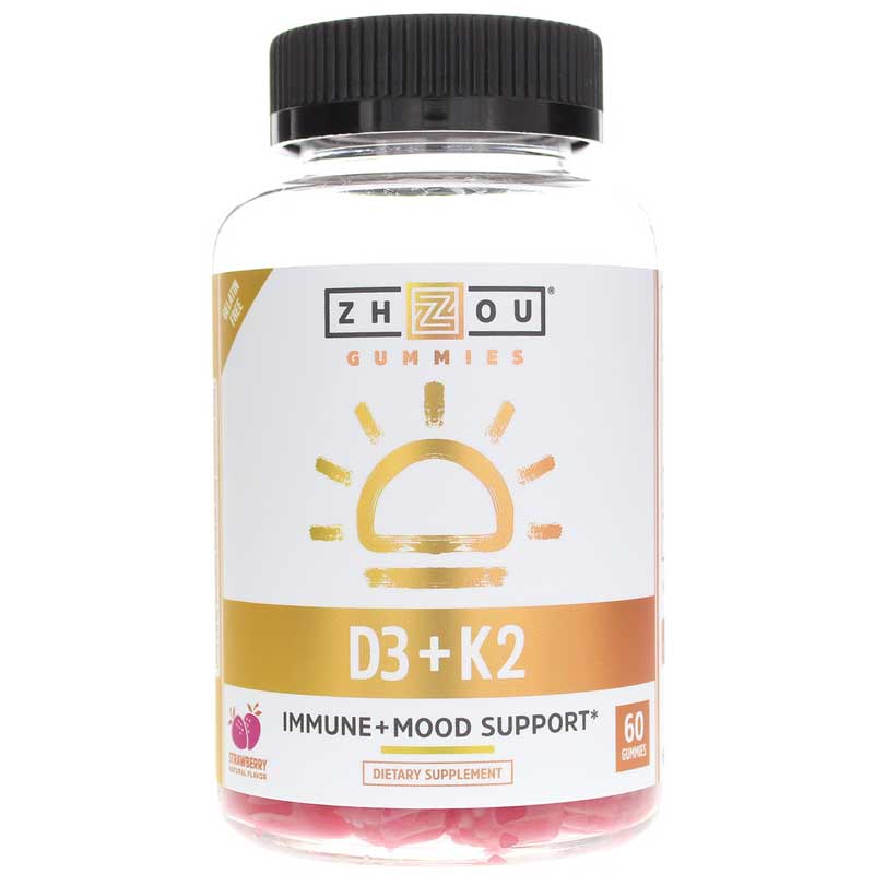 Zhou Nutrition D3 + K2 Gummies 60 Gummies