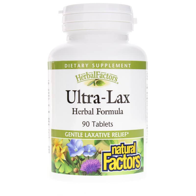 Natural Factors Ultra-Lax Herbal Formula 90 Tablets