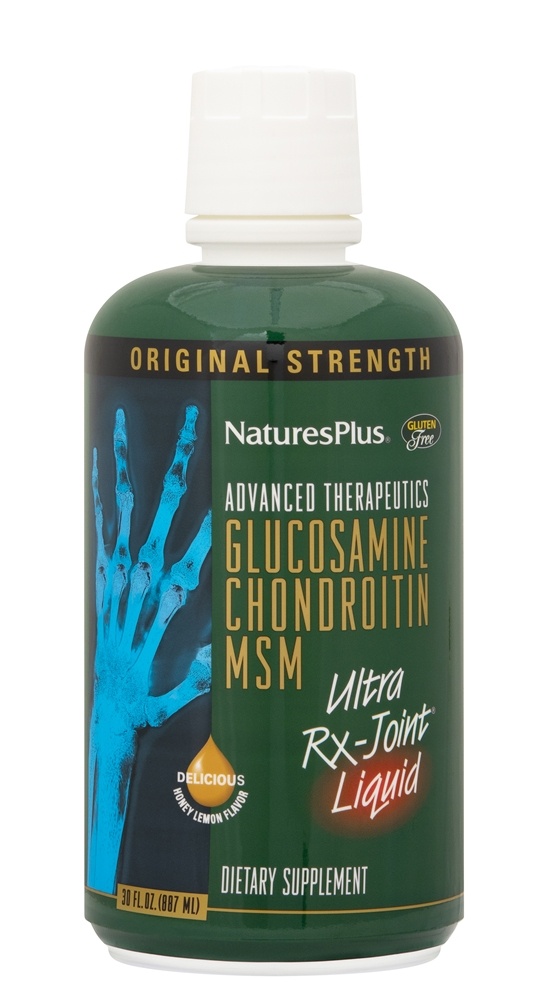 Natures Plus - Glucosamine Chondroitin MSM Ultra RX-Joint Liquid Honey Lemon Flavor - 30 fl. oz.