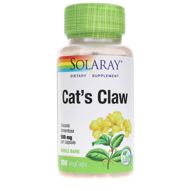 Solaray Cat's Claw 500 Mg 100 Veg Capsules
