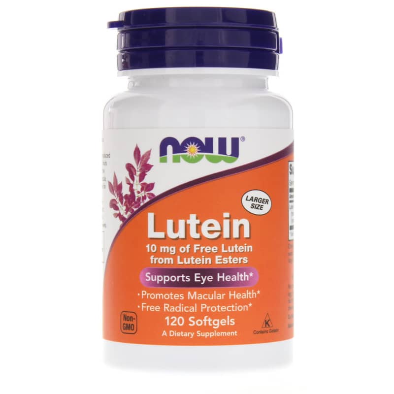 NOW Foods Lutein 10 Mg 120 Softgels