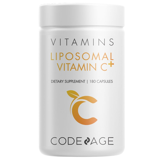 Codeage - Liposomal Vitamin C 1500mg with Zinc Elderberry Citrus Bioflavonoids - 180 Capsules