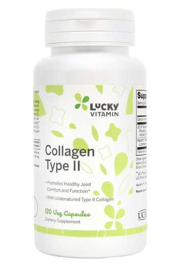 LuckyVitamin - UC II Collagen Type II with Aquamin Minerals - 120 Veg Capsules