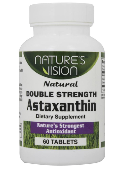Nature's Vision - Astaxanthin Natural Double Strength 8 mg. - 60 Tablets