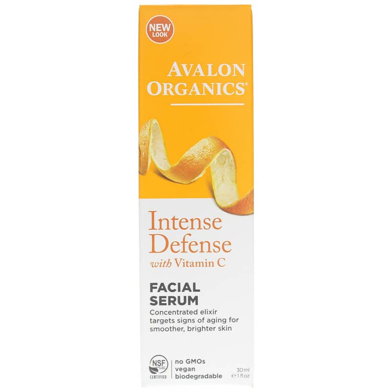 Avalon Organics Intense Defense with Vitamin C Facial Serum 1 Oz