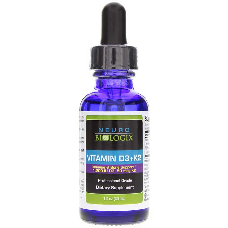 Neurobiologix Vitamin D3 + K2 Liquid 1 Oz