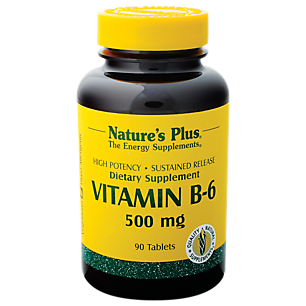 Vitamin B-6 - High Potency - Sustained Release - 500 MG (90 Tablets)