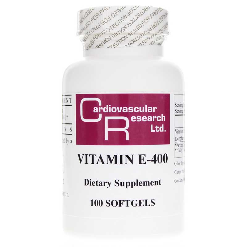 Cardiovascular Research Vitamin E-400 100 Softgels