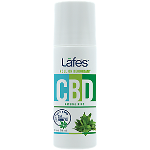 CBD Hemp Extract Roll On Deodorant - 50 MG Per Tube - Natural Mint (3 Ounces)