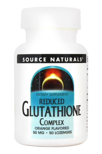 Source Naturals - Reduced Glutathione Complex Orange 50 mg. - 50 Lozenges