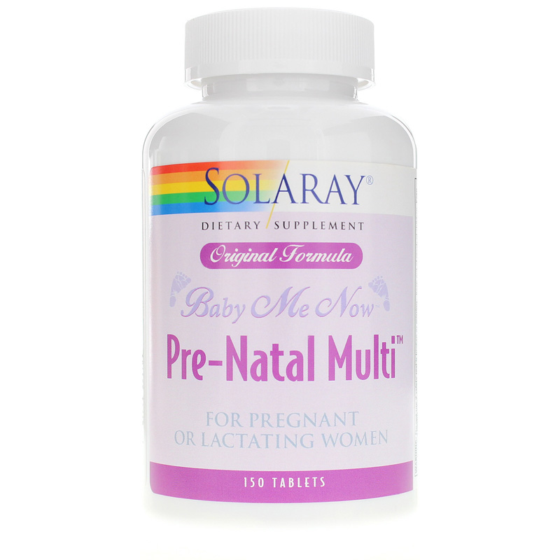 Solaray Baby Me Now Pre-Natal Multi, Original Formula 150 Tablets