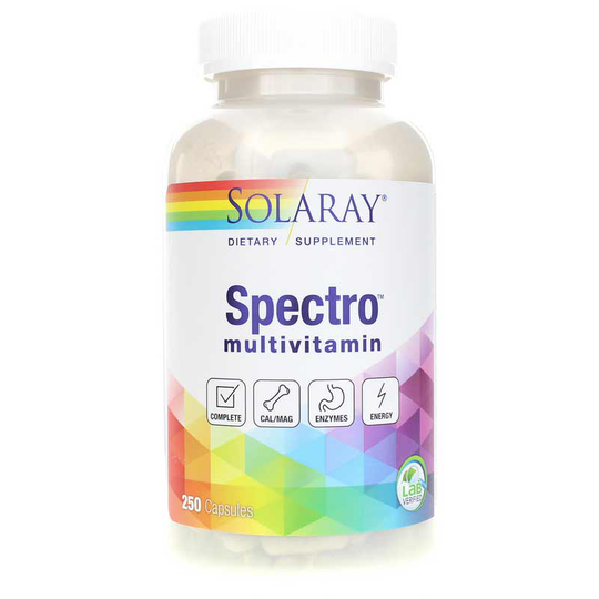 Solaray Spectro Multi-Vita-Min, Original Formula 250 Capsules