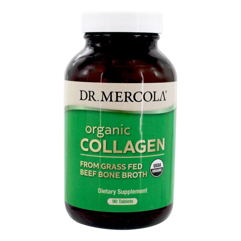 Dr. Mercola - Organic Collagen from Grass Fed Beef Bone Broth - 90 Tablet(s)