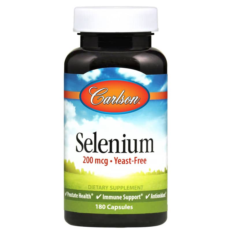 Carlson Labs Selenium 200 Mcg (Yeast-Free) 180 Capsules