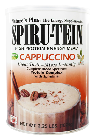 Natures Plus - Spiru-Tein High Protein Energy Meal Cappuccino - 2.25 lbs.