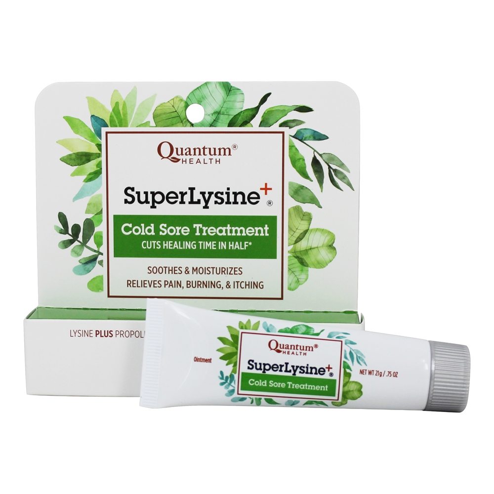Quantum Health - Super Lysine Cold Sore Treatment - 21 Grams