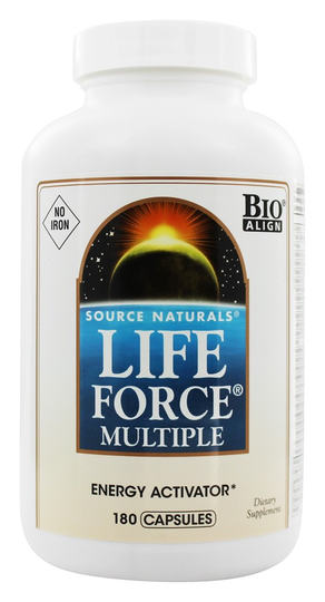 Source Naturals - Life Force Multiple Energy Activator No Iron - 180 Capsules