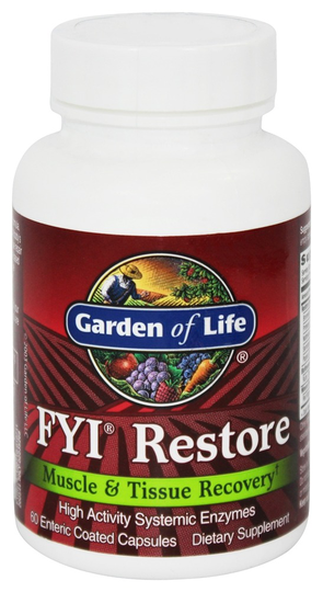 Garden of Life - FYI Restore Muscle and Tissue Recovery - 60 Capsules
