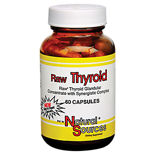 Raw Thyroid Glandular - Concentrate with Synergistic Complex (60 Capsules)