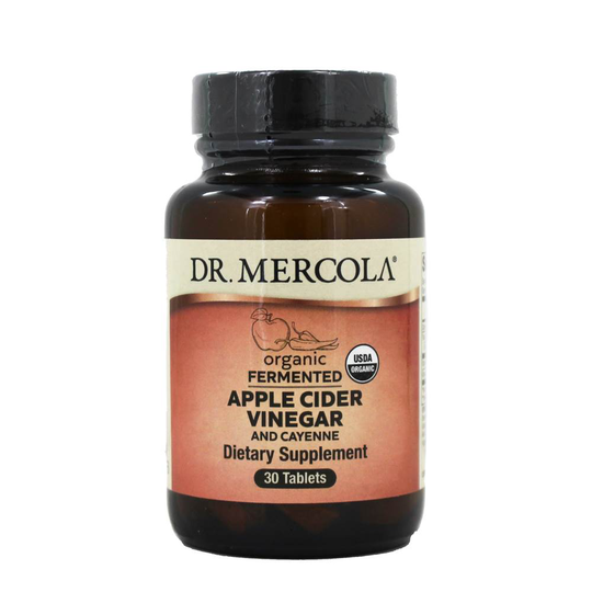 Dr. Mercola - Organic Fermented Apple Cider Vinegar & Cayenne - 30 Tablets