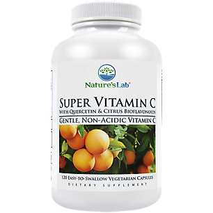 Super Vitamin C with Quercetin & Citrus Bioflavonoids - Supports Immune Health (120 Vegetarian Capsules)