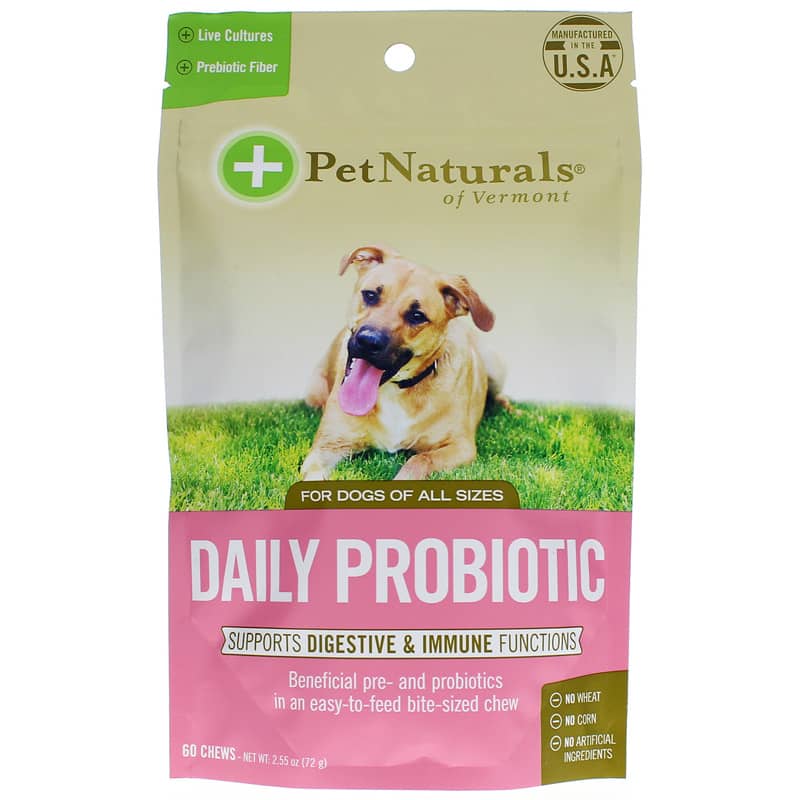 Pet Naturals Of Vermont Daily Probiotic for Dogs of All Sizes 60 Chewables