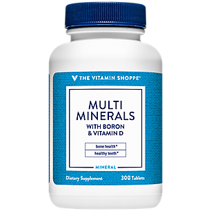 Multi-Minerals with Boron & Vitamin D - Supports Healthy Bones & Teeth (300 Tablets)