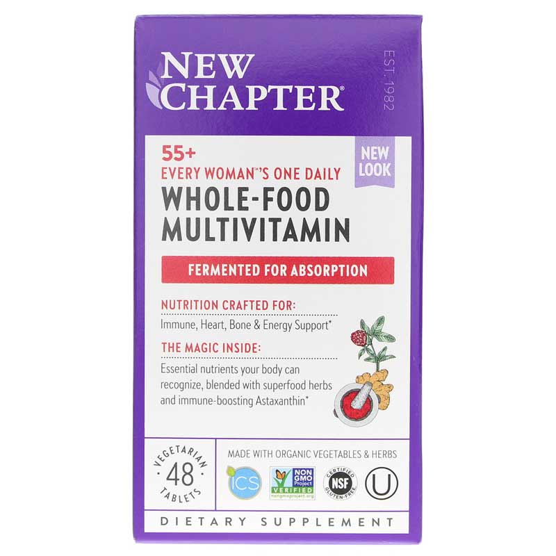 New Chapter Every Womans One Daily Multi 55+ 48 Veg Tablets