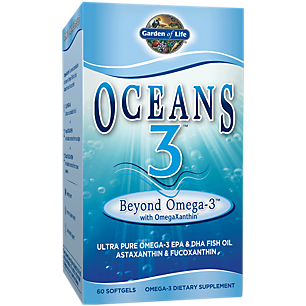 Oceans 3 Beyond Omega 3 with OmegaXanthin - Ultra Pure 450mg DHA / 675mg EPA (60 Softgels)